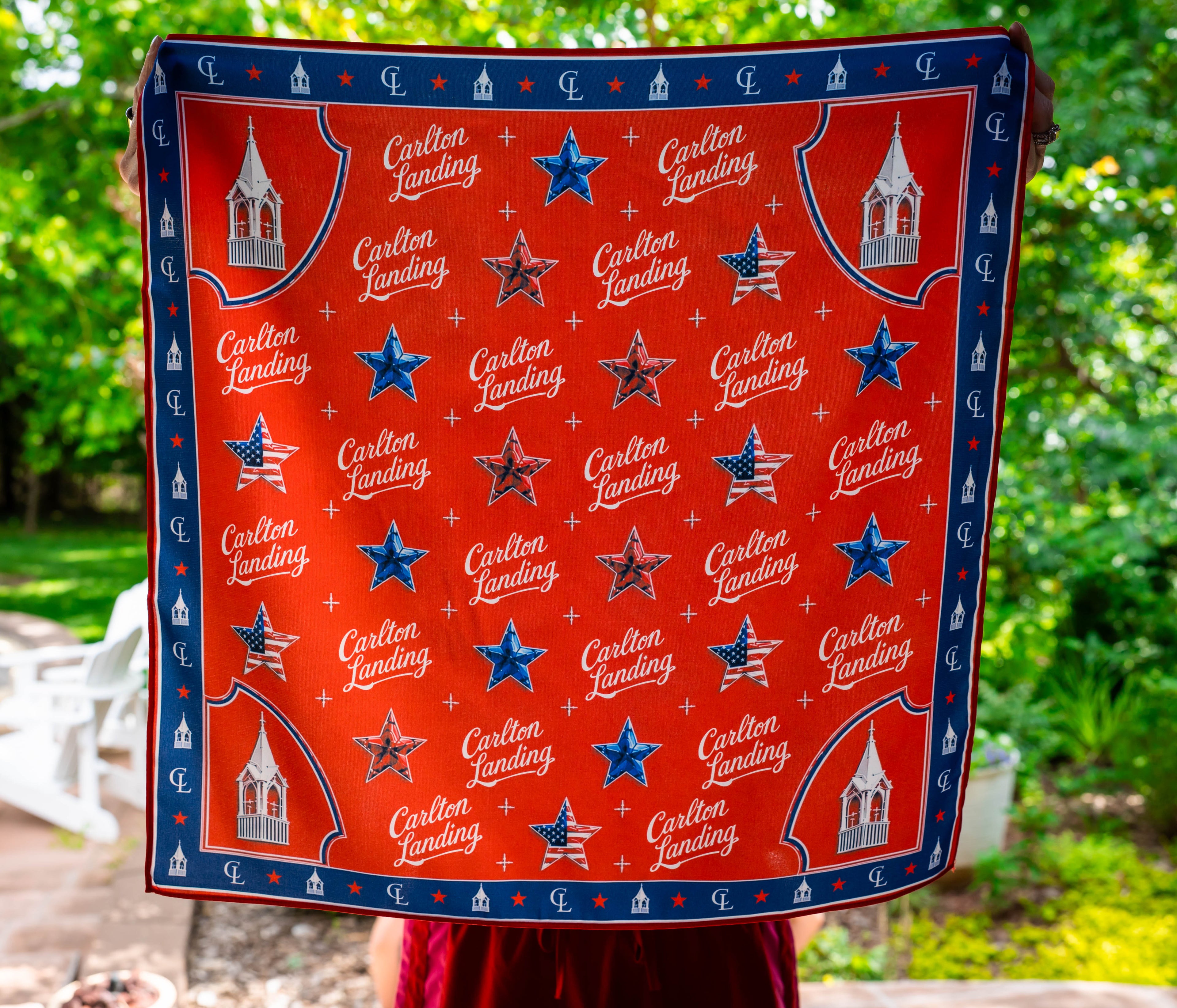 CARLTON LANDING EXCLUSIVE DESIGN SCARF (RED)