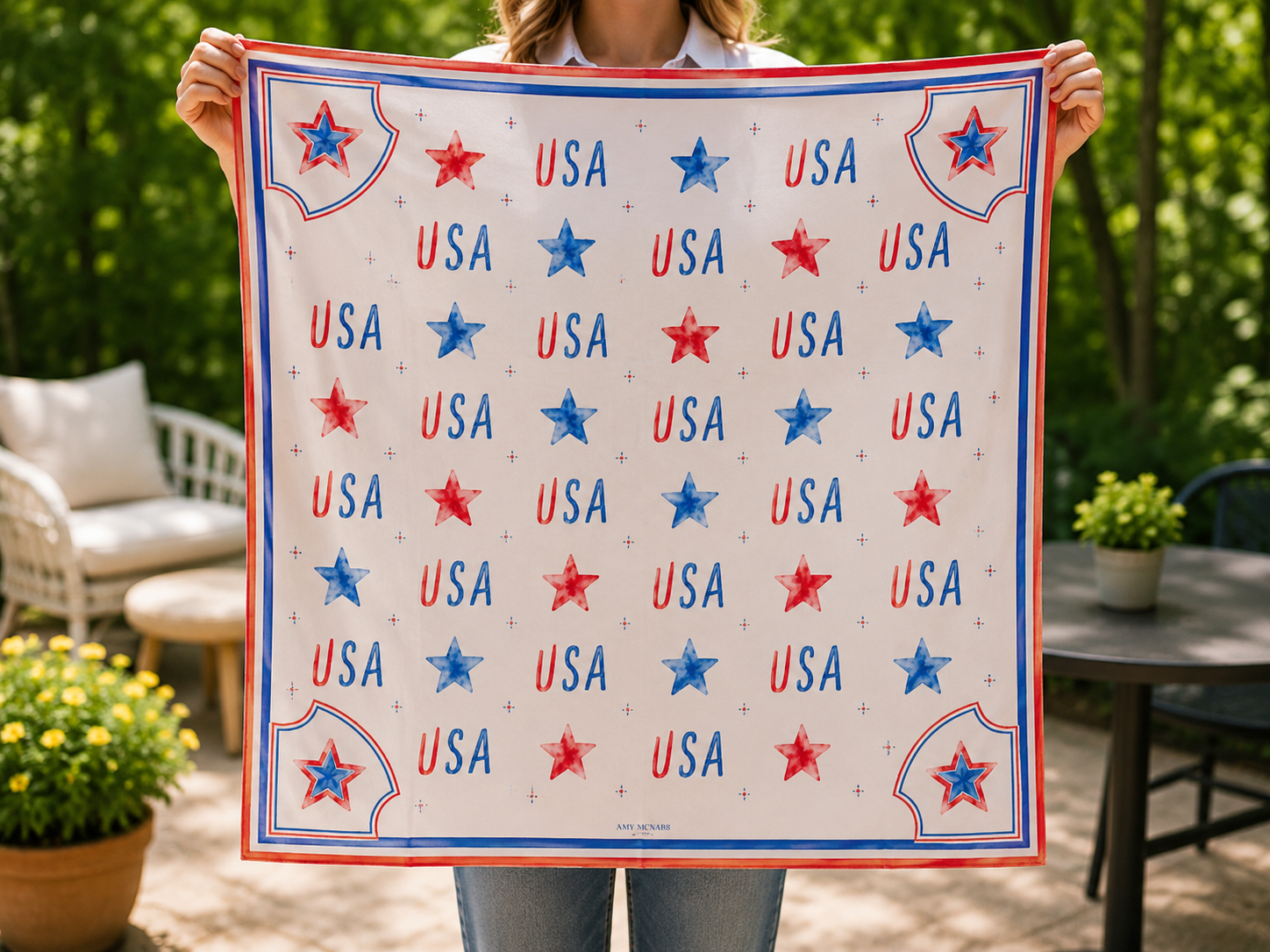 SUMMER IN THE USA SCARF