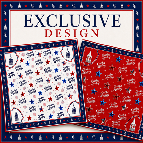 CARLTON LANDING EXCLUSIVE DESIGN SCARF (RED)
