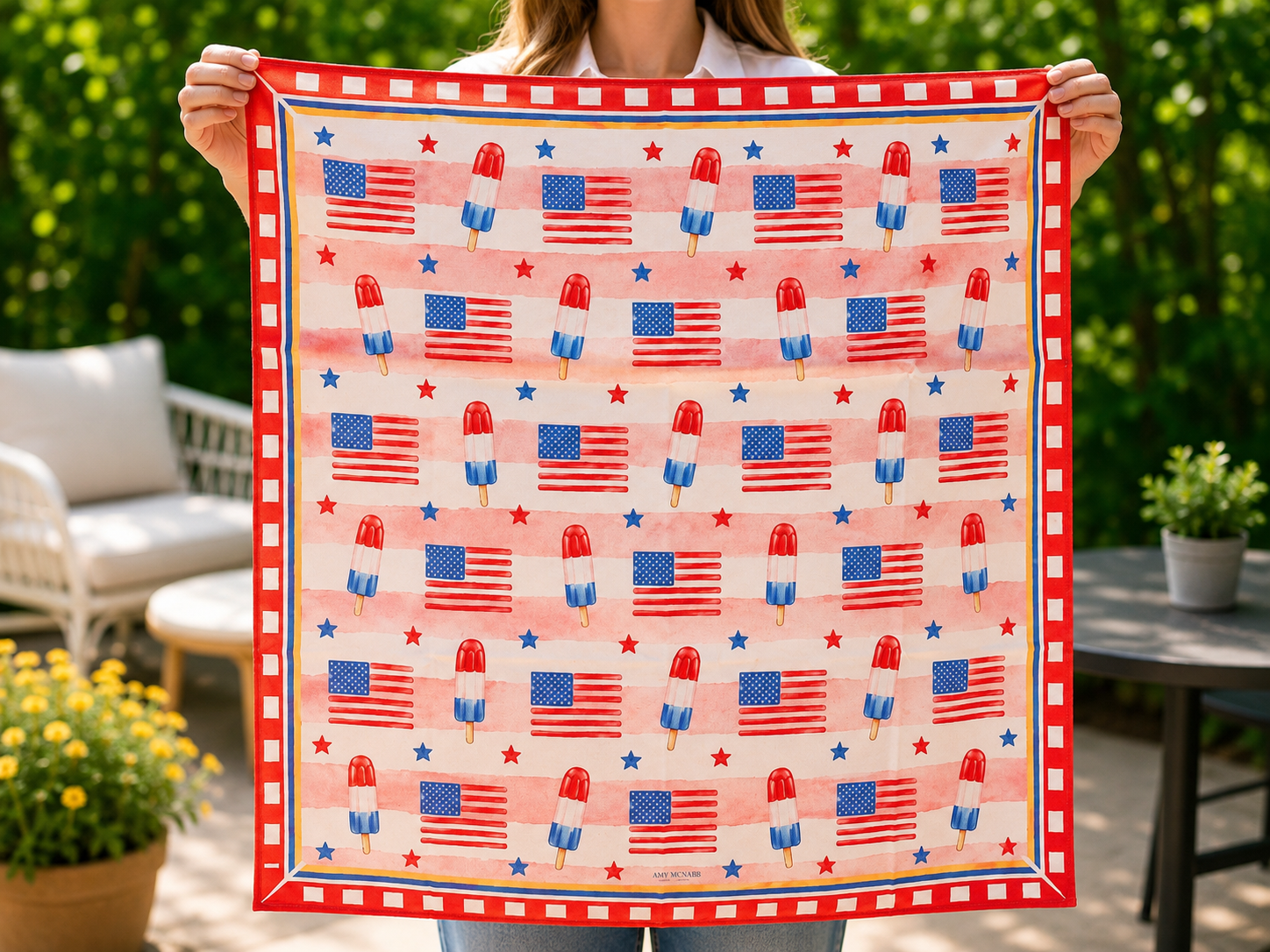 POPSICLES & FLAGS SCARF